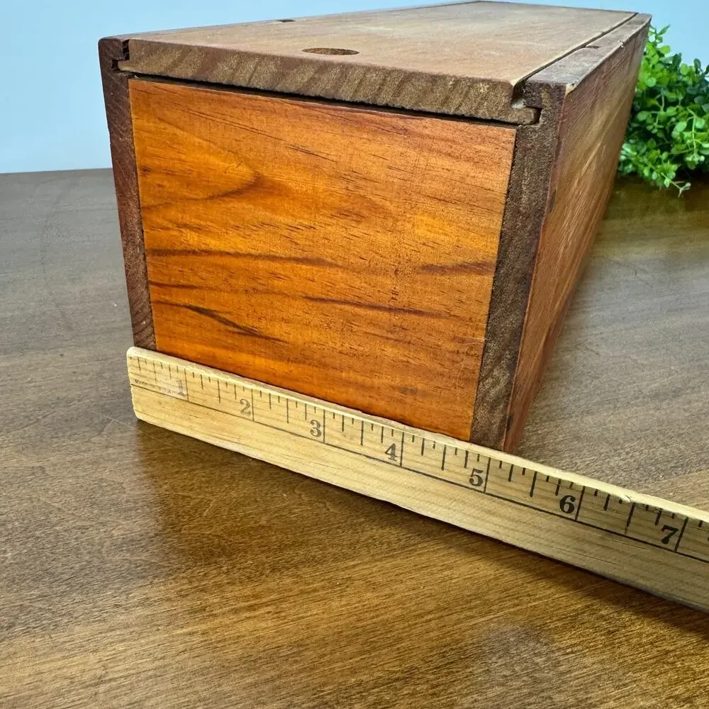 Vintage M. Chapoutier French Wooden Wine Crate Sliding Lid Hermitage Box